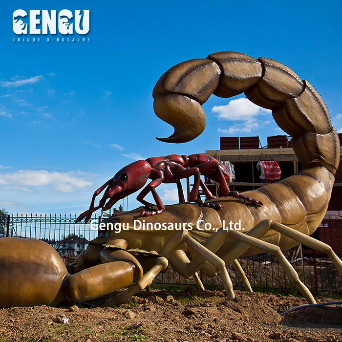 Theme Park Funny Insect Statue Ants Playing On Big Leaf - Buy Theme ...