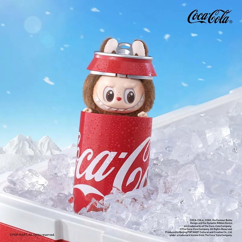 JM POP MART Original Coca Cola Labubu the Monster Plush