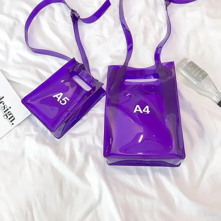 fashion a4 a5 clear transparent purple Alibaba