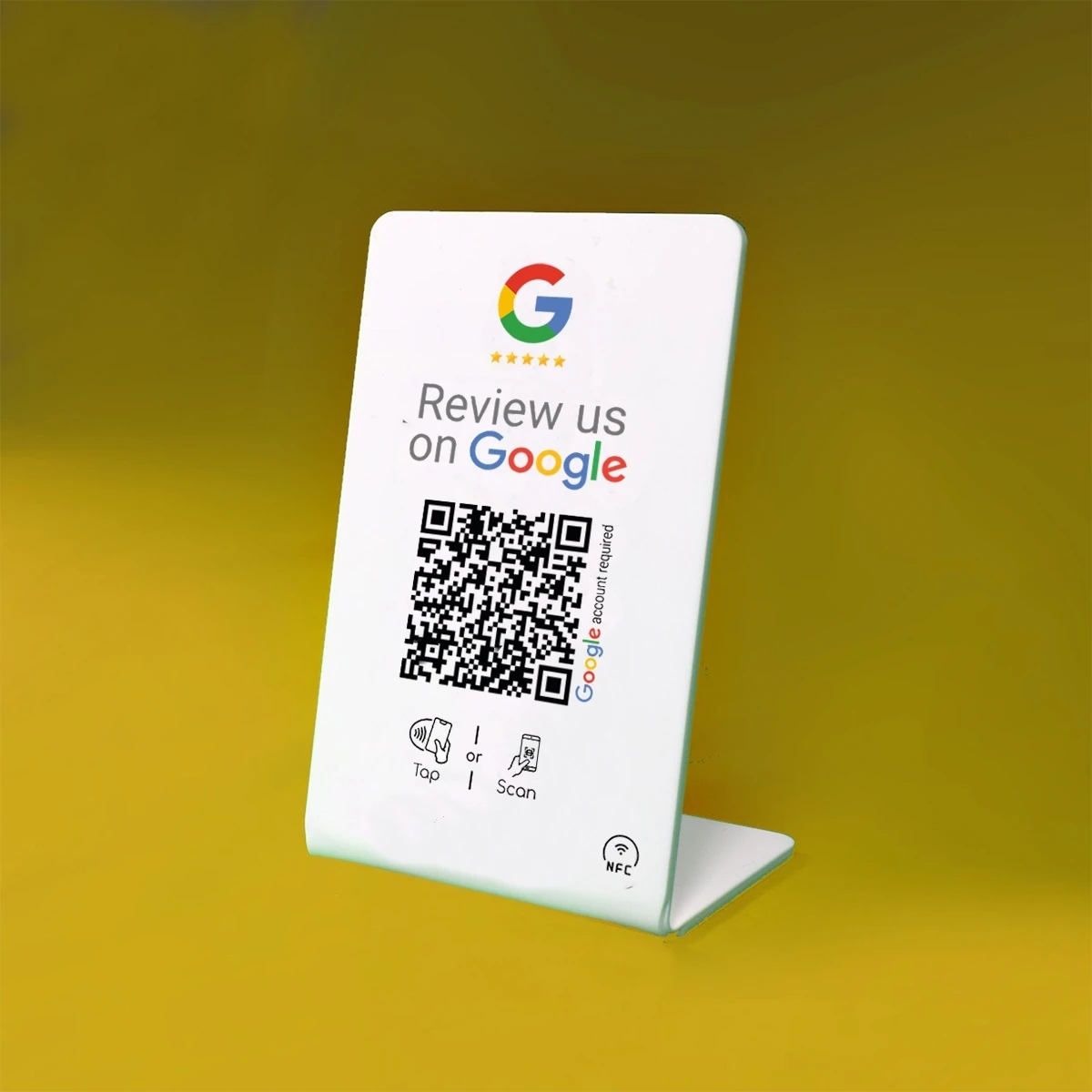 Google Review Nfc Stand Card Qr Code Nfc Contactless Google Review Tap ...