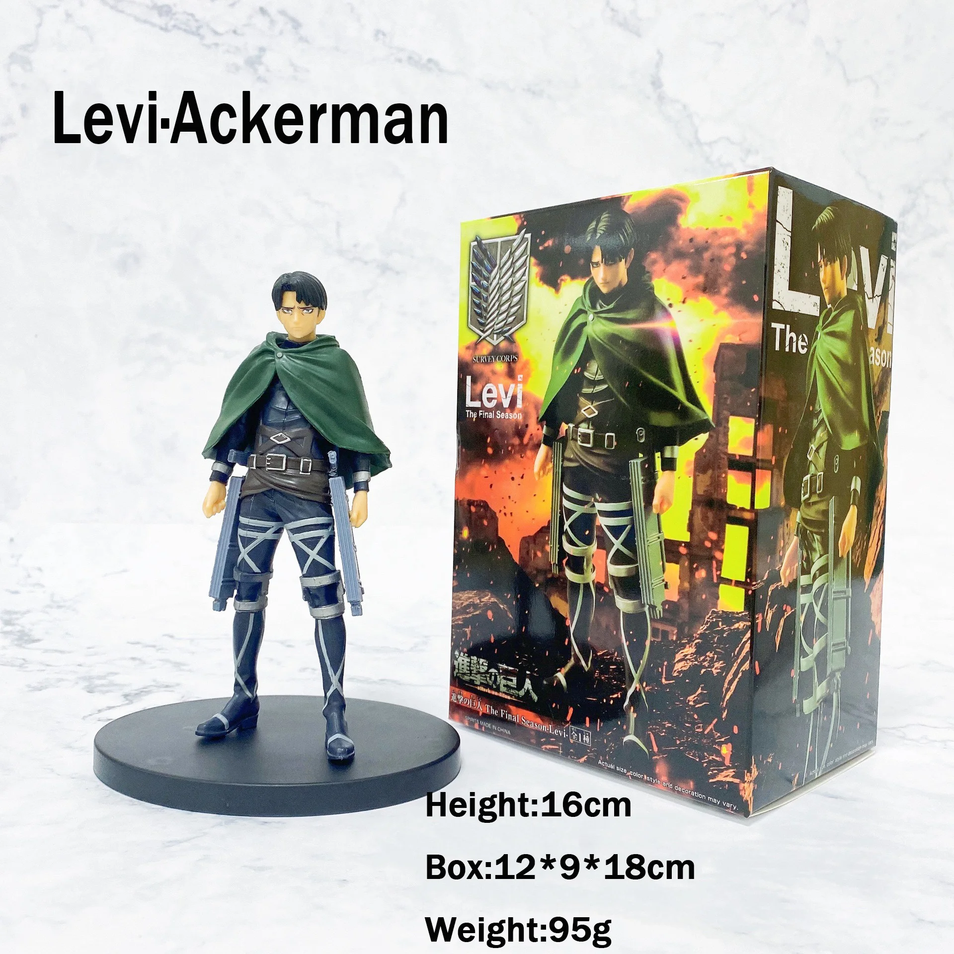 15 Designs PVC Figure Anime Japanese Anime Figures Attack on Titan Action Figure Eren Levi Titan
