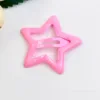 Colorful oil drop star clip 32cm deep pink