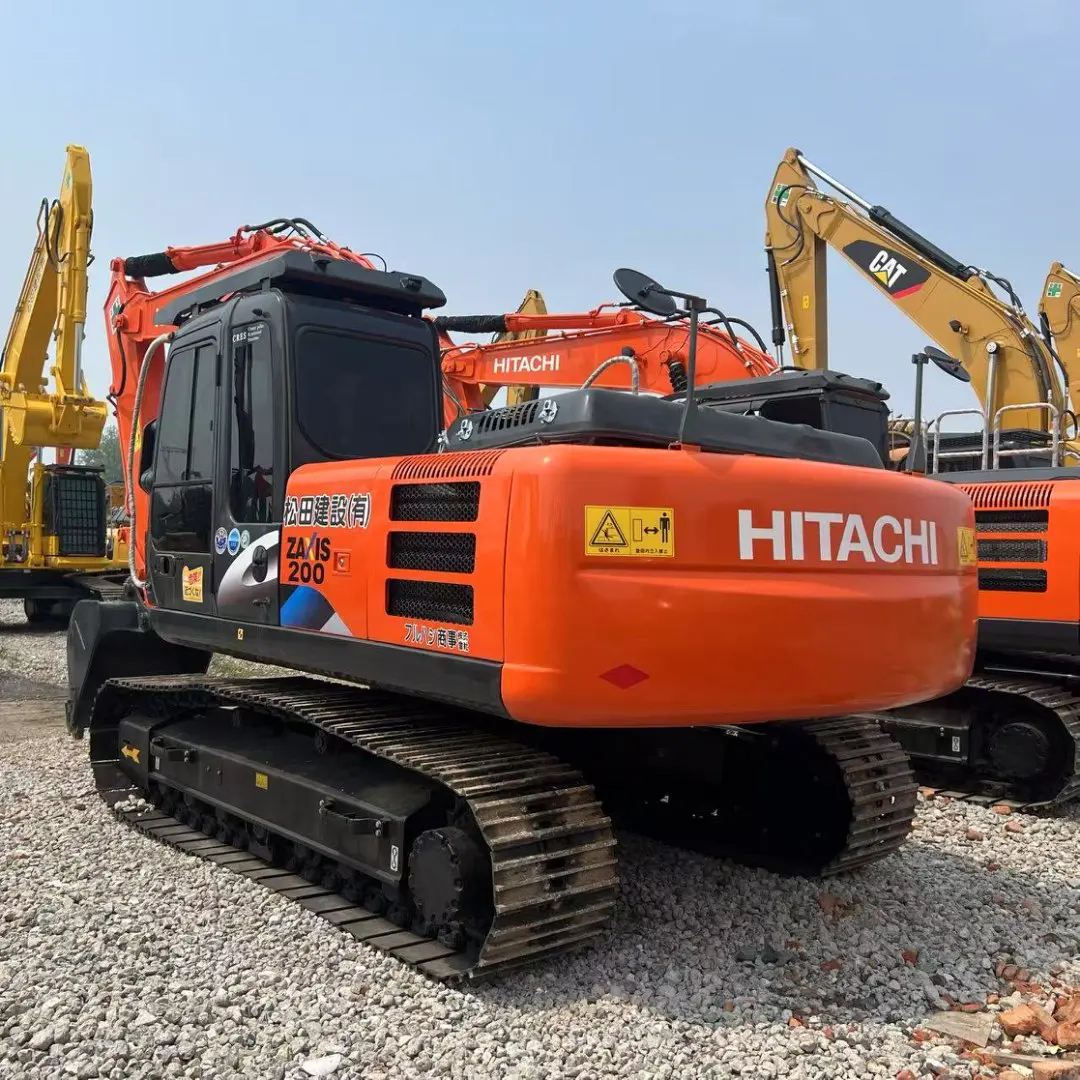 原装日本20吨二手日立Zx200挖掘机出售日立200履带工程机械价格