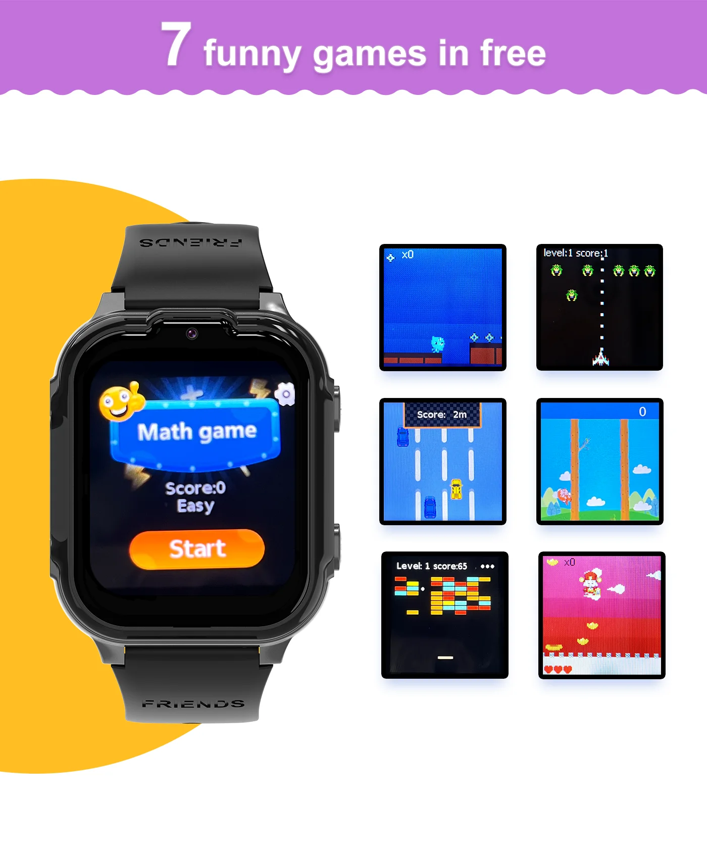 New Model 4g Kids Smart Game Watch Free Games GPS