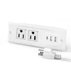 Blanc-2 * prises CA + 2 * USB-A + 1 * USB-C-US