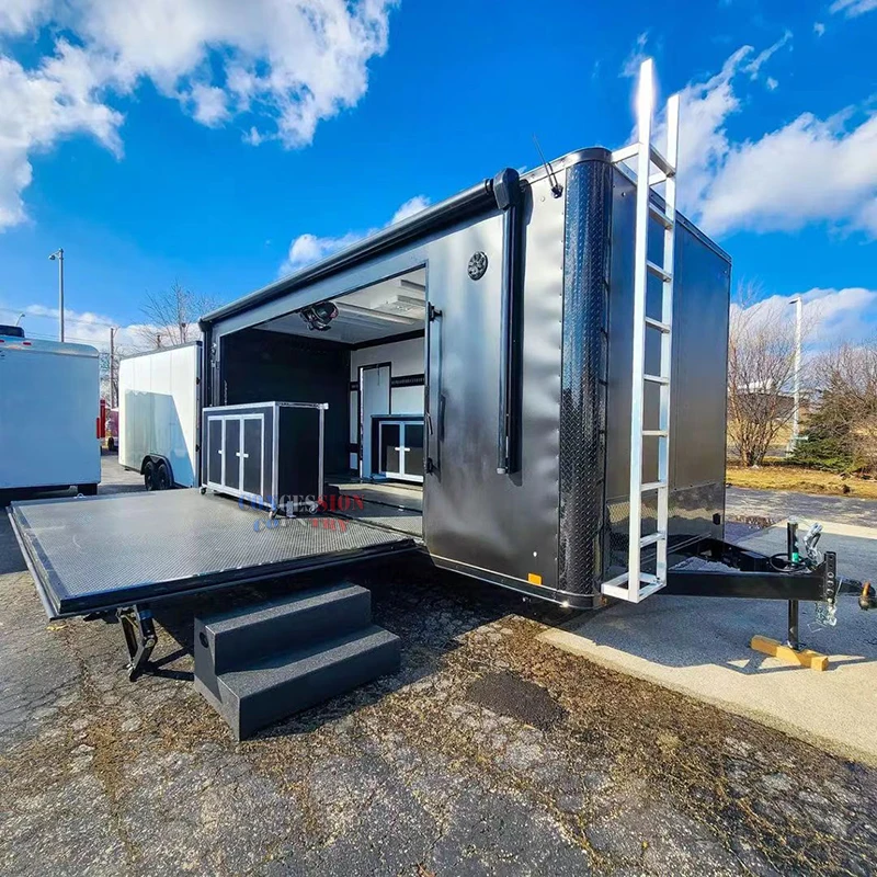 Best Sale Custom Multi-functional Mobile Stages Trailer Exhibition Trailer Clothing Store Beauty Salon Trailer