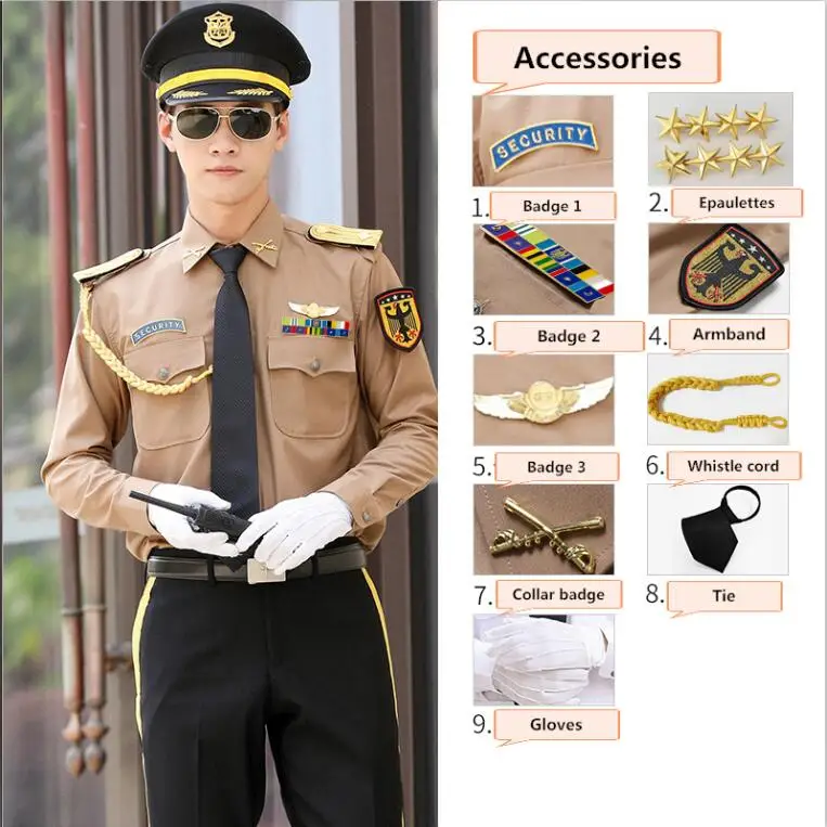 security guard uniform accessories