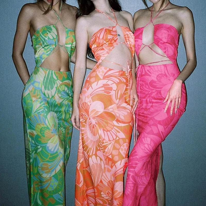 2022 Summer New Ladies Sexy Long Dress 