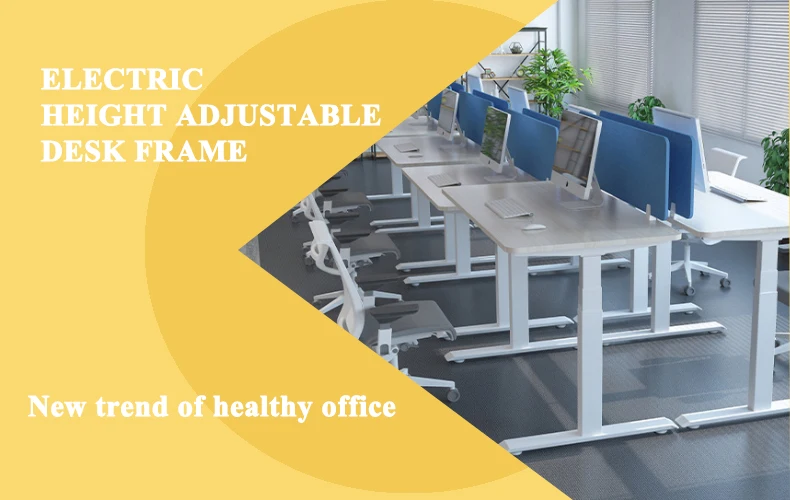 Single Motor Height Adjustable Electric Standing Desk Sit Stand Table ...