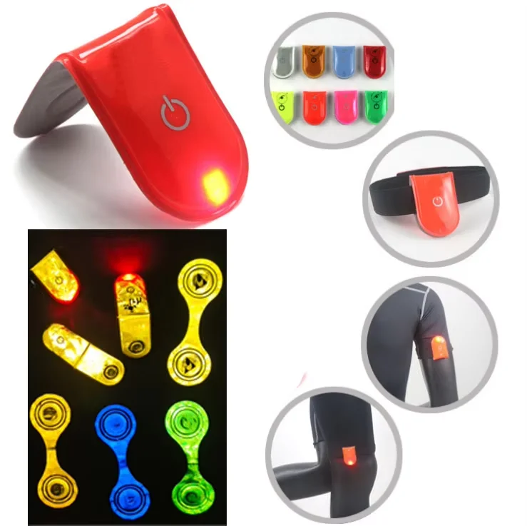 Glow in the Dark Light CE En13356 Magnetic Reflector Bespoke Reflective Safety Pvc Printed Magnet Clip for Bicycle Student Bag