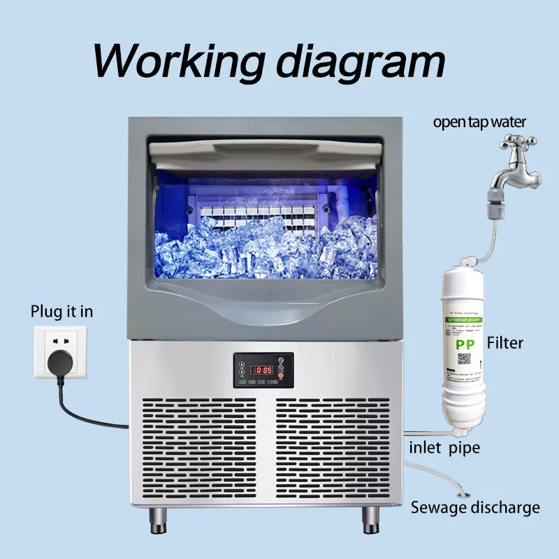 Ice Machines, 30-40kg, Stainless, Steel - detail 16