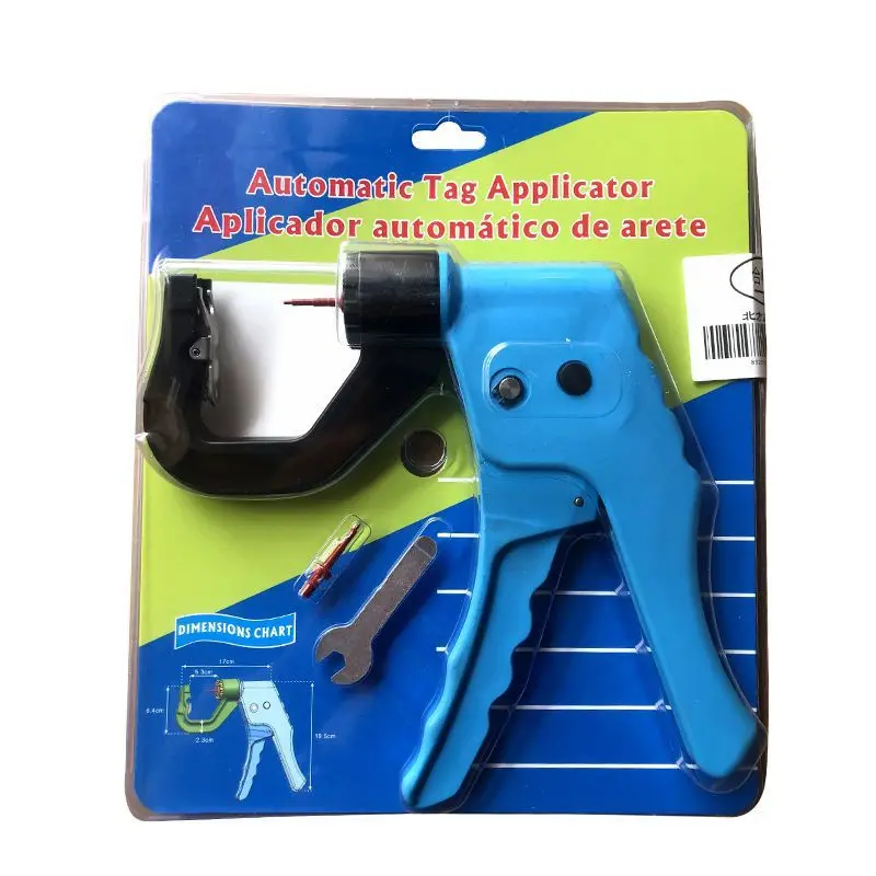 Vertical Ear Tag Pliers Automatic Rebound Ear Tagger Metal Animal Ear Tag Applicators for Sheep Goat Cattle