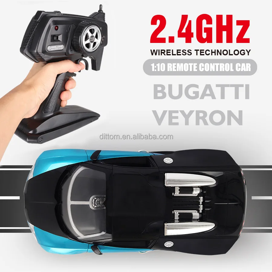2.4GHz 1/10th Authorize Bugatti Veyron Model Car B10 5CH Rc Super Sports Racing Car with Lights