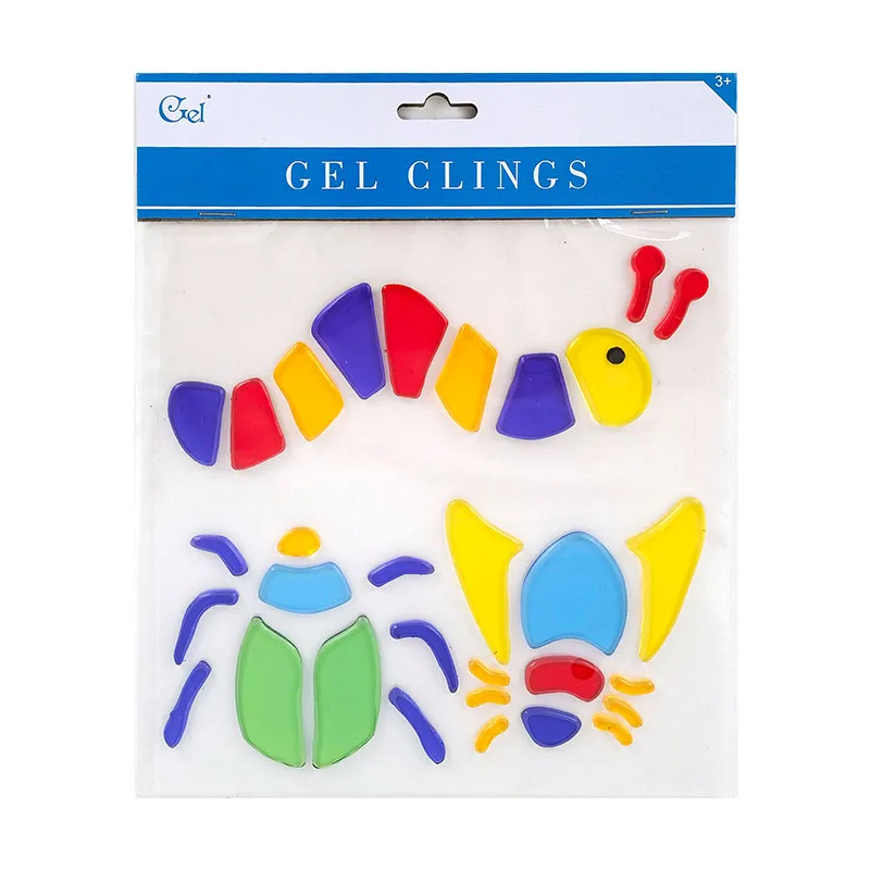 Spring Summer Easter Window Sticker Gel Cling for Children Kid Decoration Include Egg Chick Bee Cute Jelly Cling Holiday