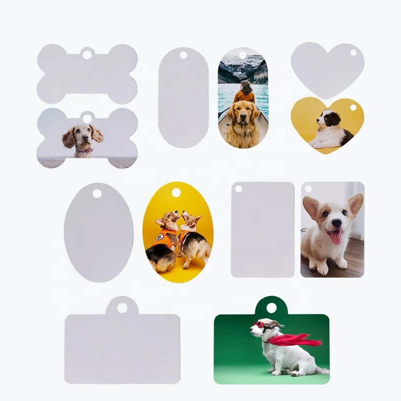 Wholesale Dog Tag Sublimation Aluminum Pet Name Tags - Buy Sublimation ...
