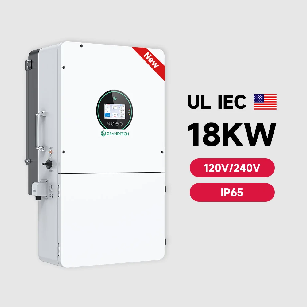 Chinese Manufacture GRANDTECH 18KW 16KW 15KW Hybrid Off Grid SPLIT Phase Solar Inverters Pure Sine Wave with Wall Mounted