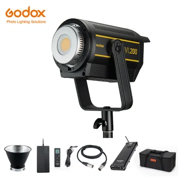 New Godox VL200 200W 5600K White Version LED Video Light Continuous Output Bowens Mount Studio Light App for Photography
