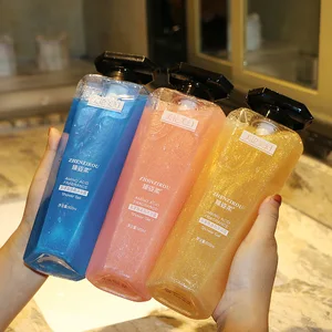 Custom Niacinamide Amino Acid Lasting Fragrance Remove Acne and Mites Moisturize Whiten Body Bath Organic Gilt Shower Gel Bottle