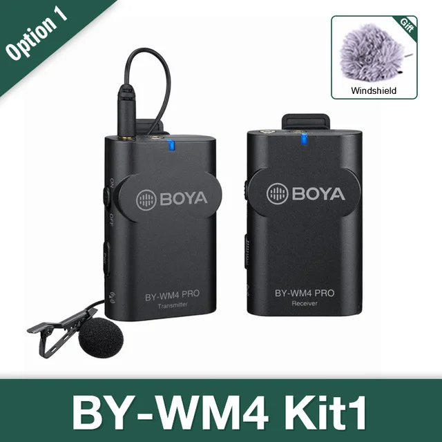 Wholesale BOYA BY-WM4 Pro K1 K2 K3 K4 K5K6ワイヤレスコンデンサー