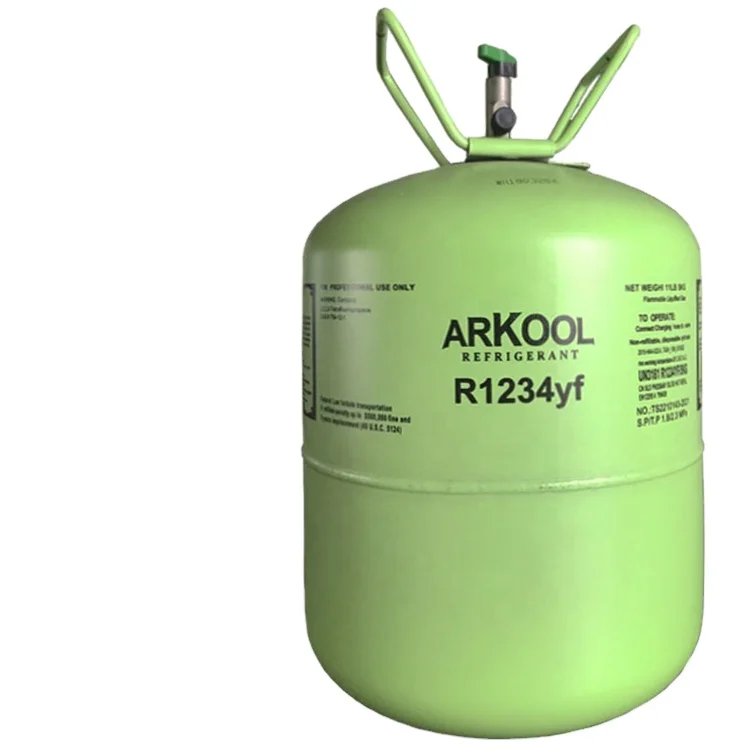 Kit de gaz réfrigérant R1234yf - 1 L - 0,8 kg - Valve 1/2 - Polar Gross