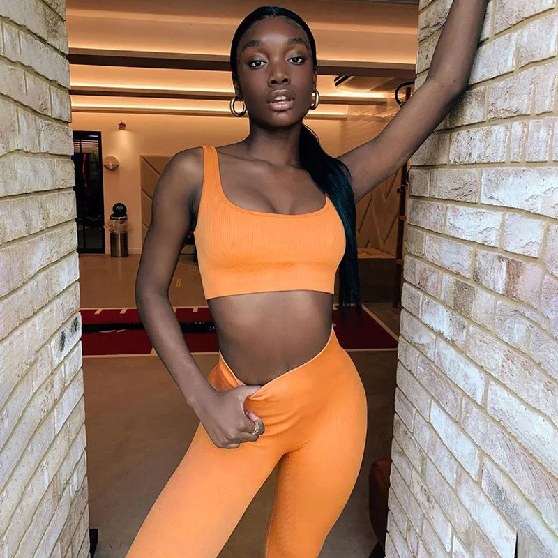 2pcs/set Seamless Women Fitness Clothing Tracksuit Sport Wear - Main Image