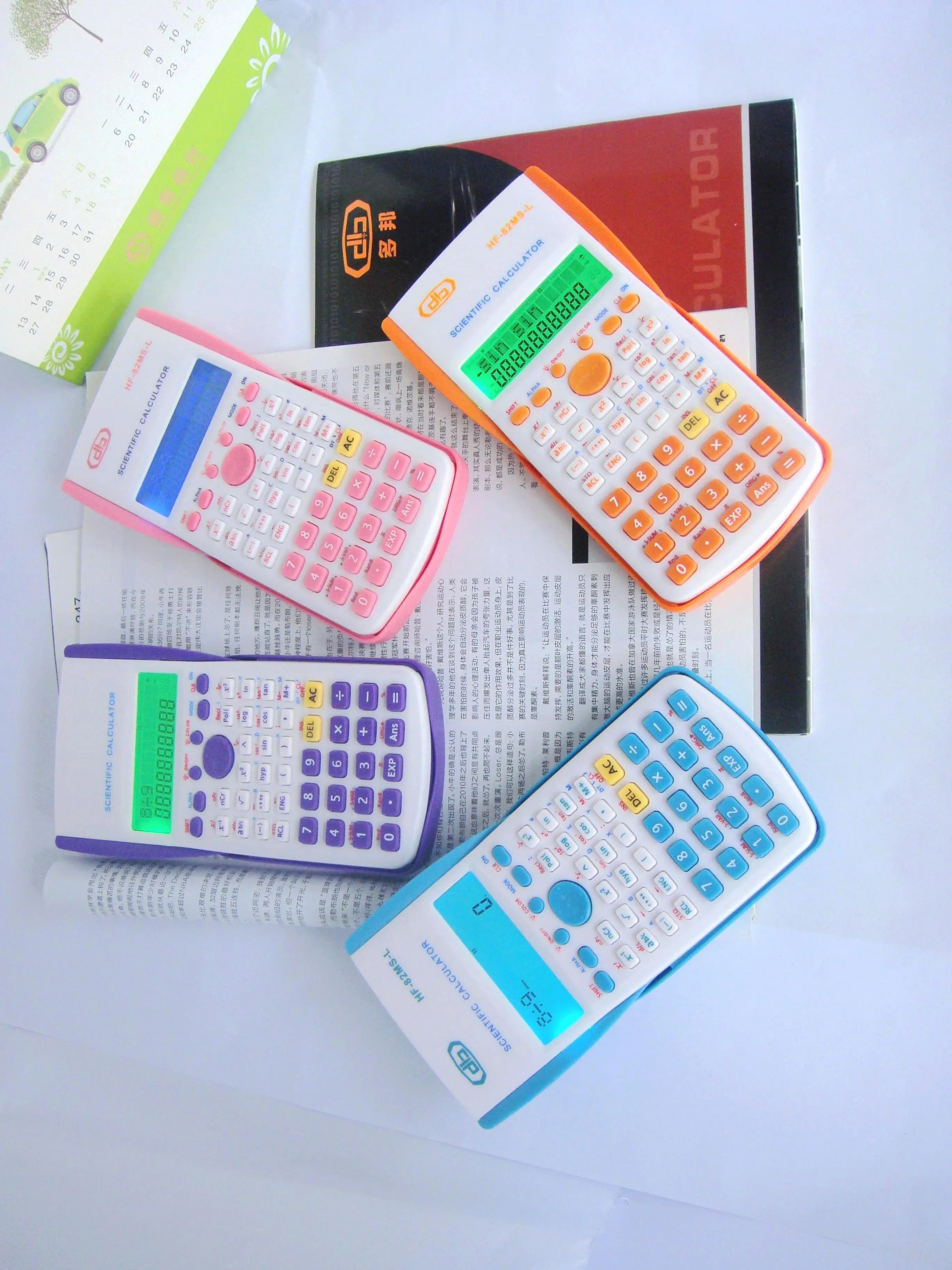 Function 82MS Student Multi Function Exam Special Engineer Electronic LED Backlight Calculator Scientific Student Calculator