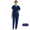 Top y pantalón corto azul marino claro para mujer
