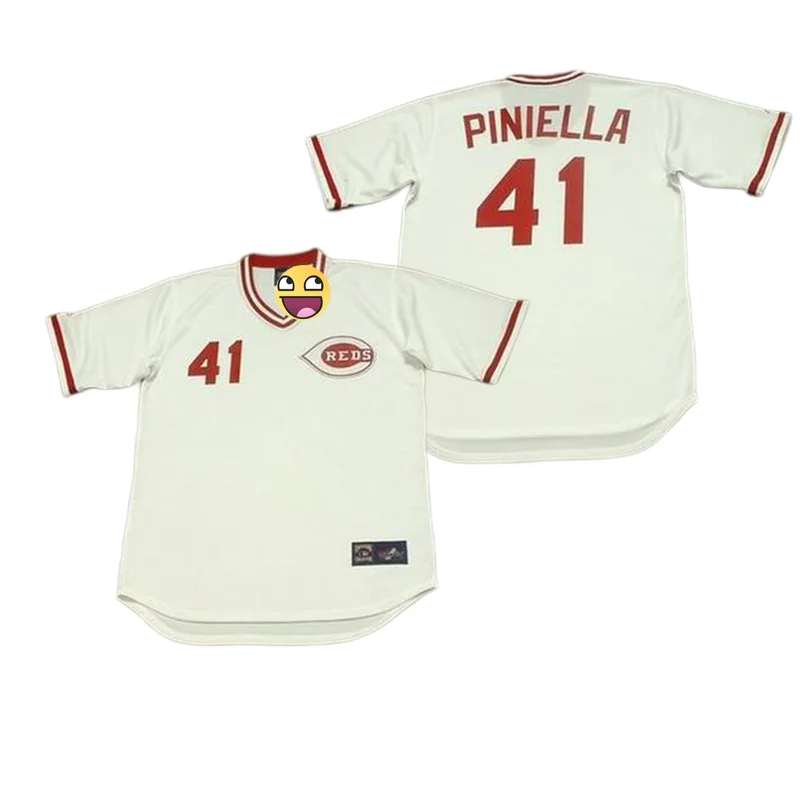 Wholesale Men's Cincinnati 32 TOM BROWNING 36 CLAY CARROLL 41 LOU PINIELLA  44 DAVIS 49 ROB DIBBLE Throwback Baseball Jersey Stitched S-5XL From  m.