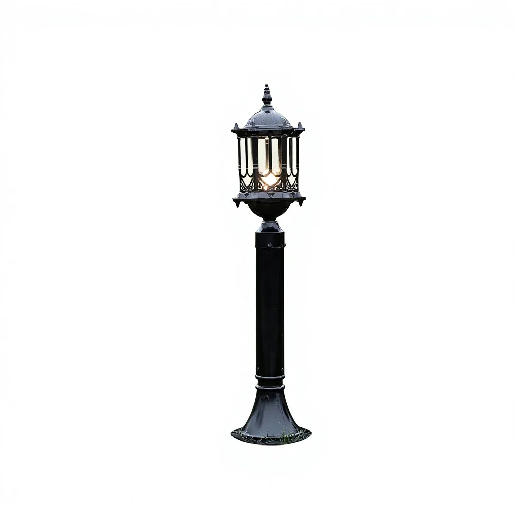 Lampu Taman Berdiri di Dinding Bergaya Eropa, Tahan Air, dengan Kontrol Saklar Cerdas, Terbuat dari Aluminium untuk Penggunaan Luar Ruangan di Halaman, Halaman Belakang, Villa, dan Taman