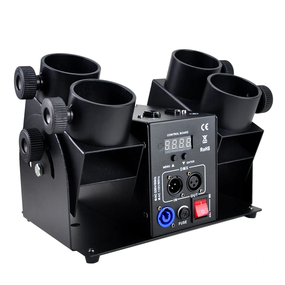 Dmx Confetti Machine 120W 4 Heads Electronic Confetti Launcher Machine with DMX Control