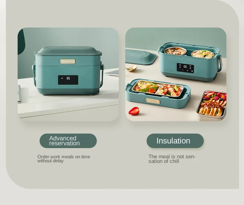 Factory Custom Electric Bento Box Heater Office Heatable Cooking Lunch