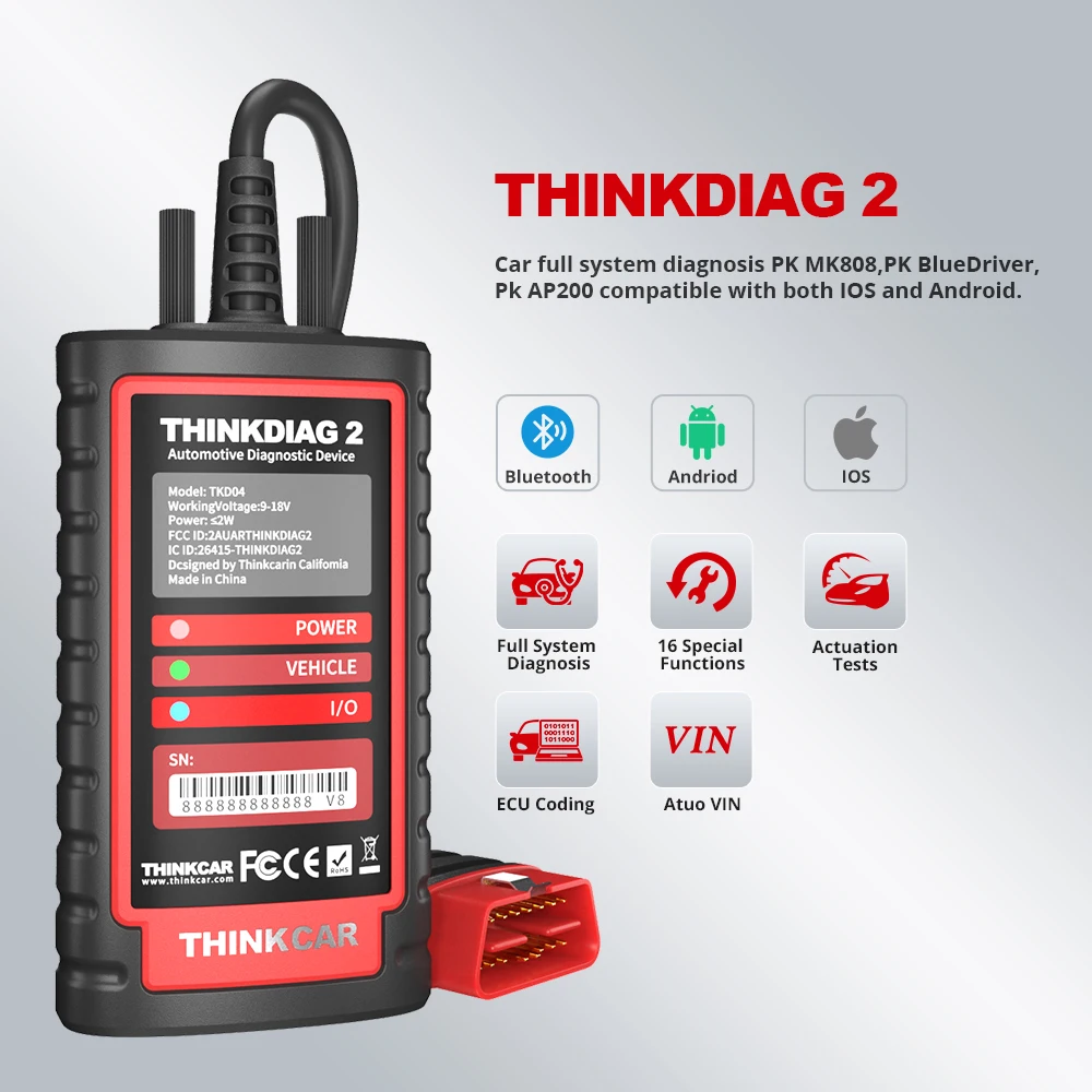 Thinkdiag OBD2 Full System Power than Easydiag Diagnostic Tool