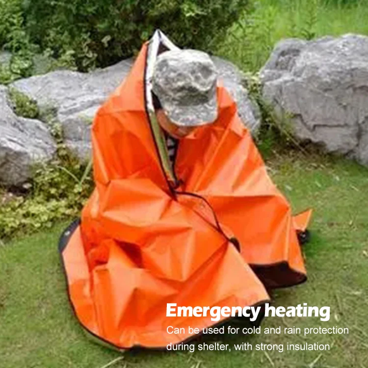 Baiyuheng Camping Survival Gear Outdoor Life Emergency Sleeping Bag Thermal Keep Warm Waterproof First Aid Emergency Blanket
