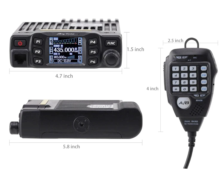 Anytone At778uv Ham Mobile Transceiver Dual Band Mobile Radio Uhf & Vhf Vox Buy Cheap Dual
