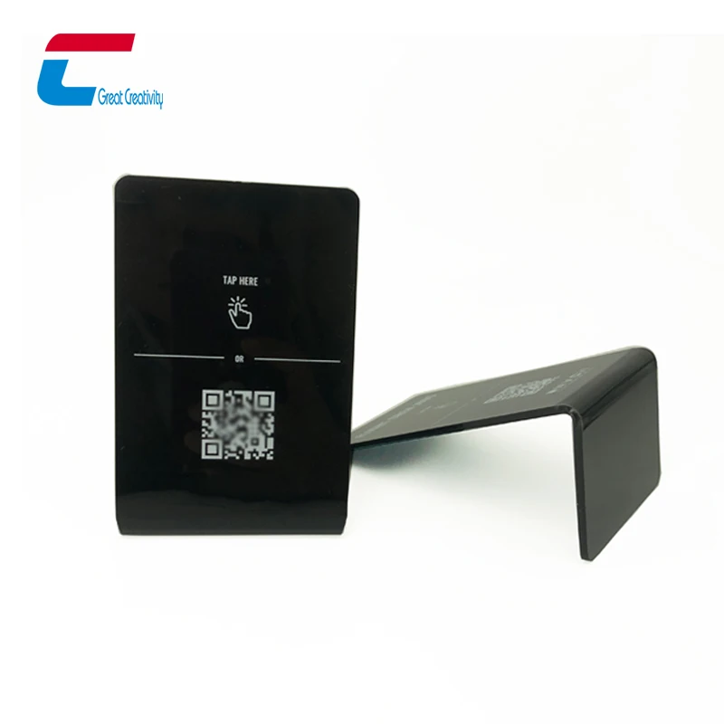 Nfc google Review Display QR Code Menu Stand Nfc Table Stand