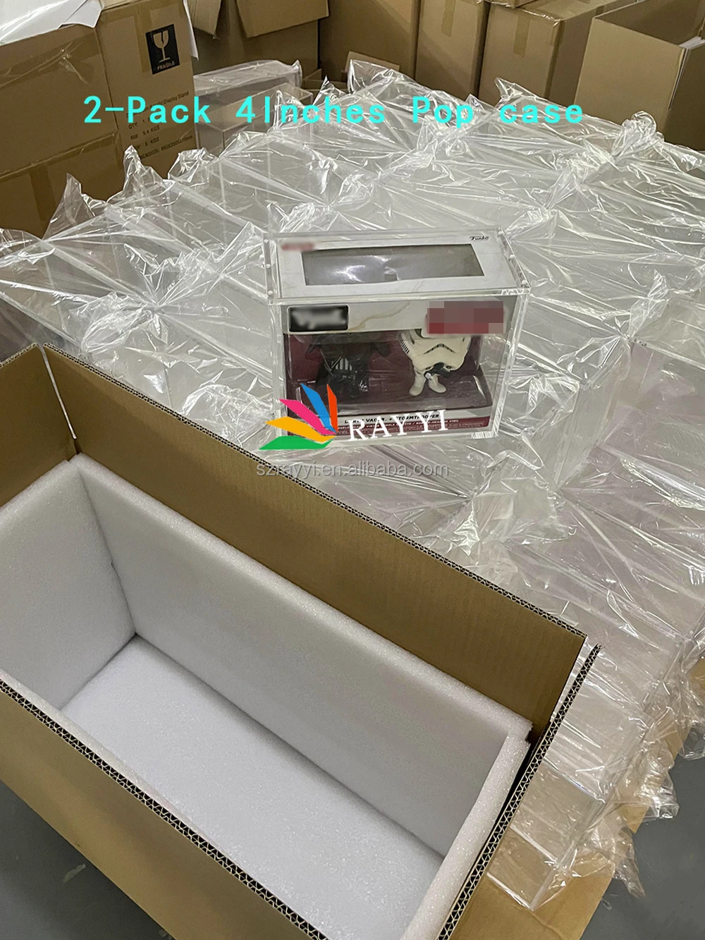 RAYYI Wholesale Clear Stack Magnetic funko Pop Hard case Acrylic for 4