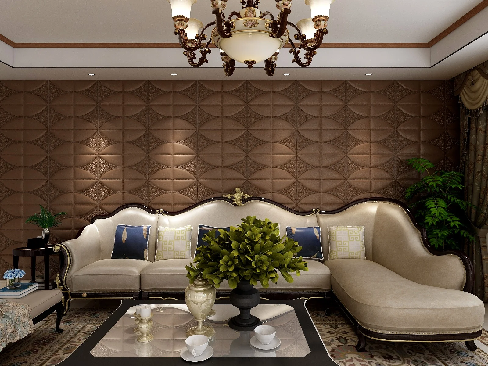Interior Decoration 3d Wallpaper Waterproof Roof Ceiling Wall Sticker
