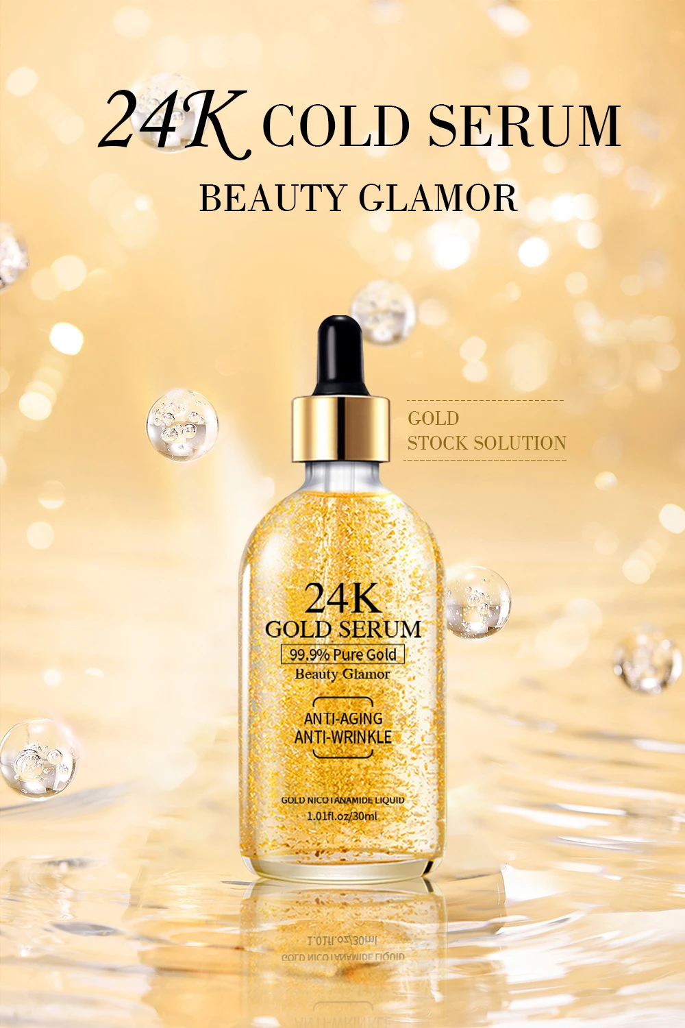 Private Custom 24k Gold Hyaluronic Acid Shrinks Pores Anti- Aging ...