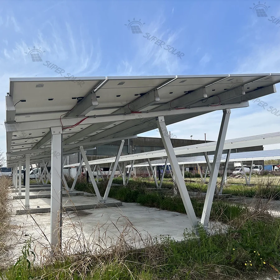 Single and Double Parking Port Solar Aluminum Support Carport Solar Mounting System