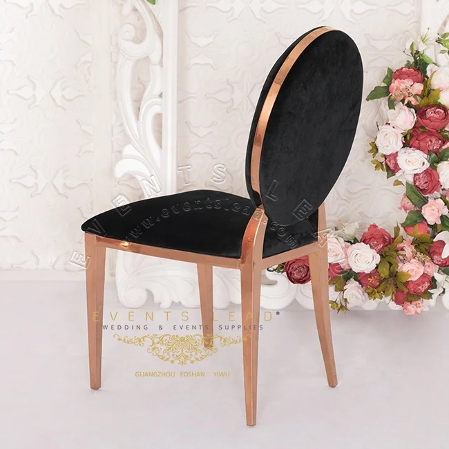 black and rose gold dining chairs