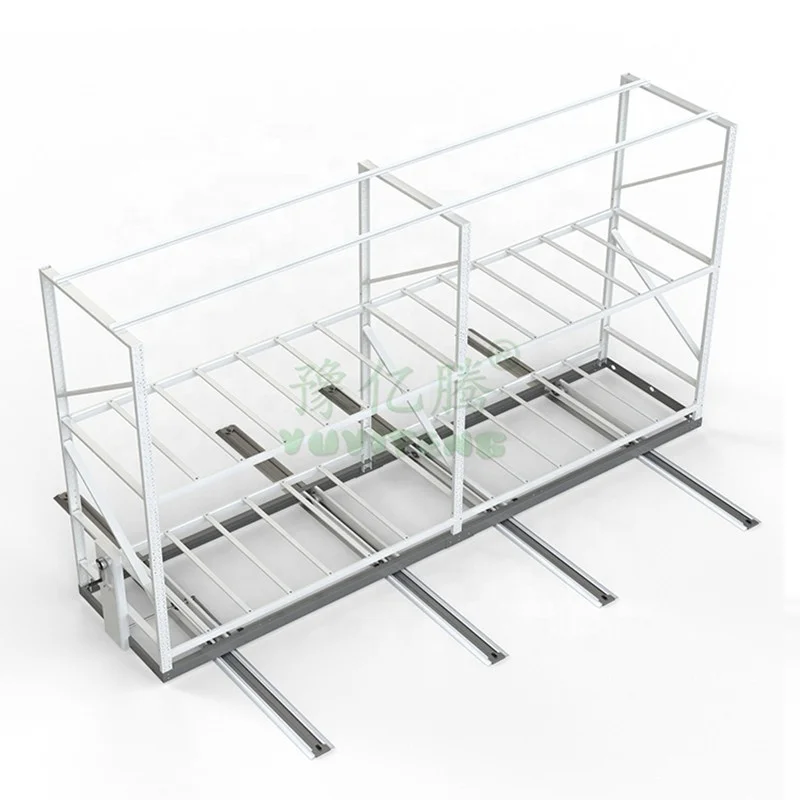 Mobile Grow Racking Automatic Grow Kit Racks Shelves Farming Movable Hydroponic Vertical Grow Rack