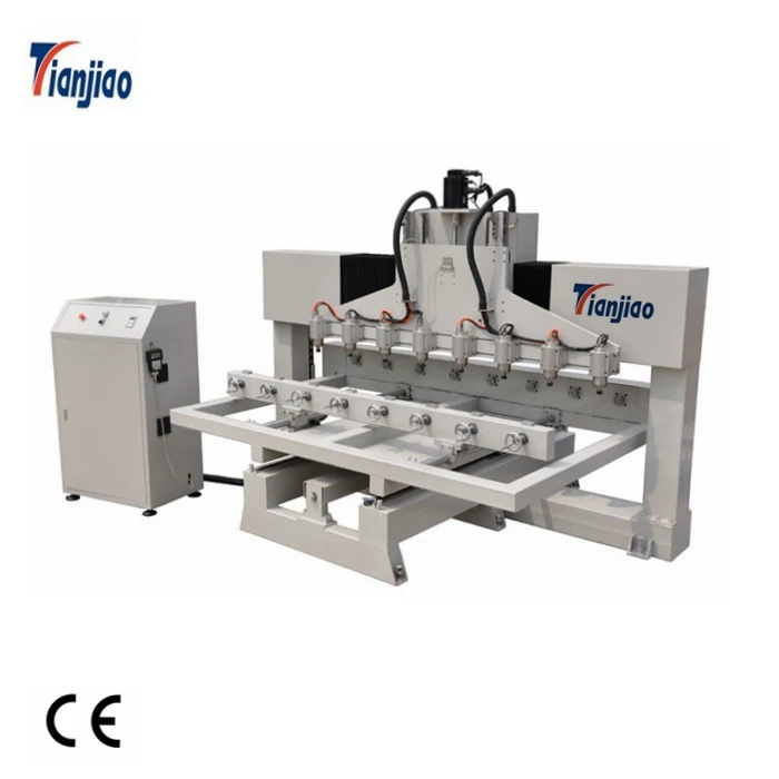 Heavy Duty Structure  3d Gunstock Making 4 Axis Cnc Router 4 Axis 8heads Wood Engraving Machine