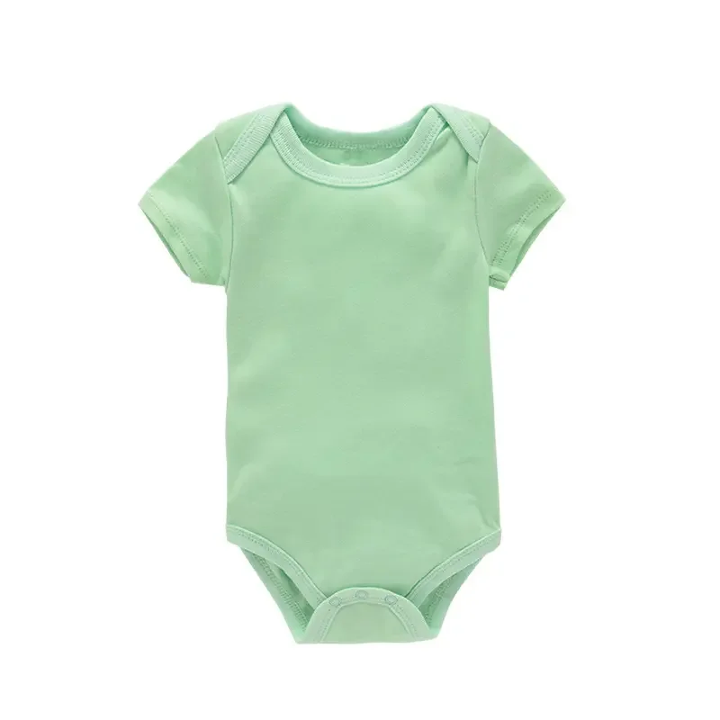 17 Colors Short Sleeve Custom Blank Plain Solid Colors Baby Clothes