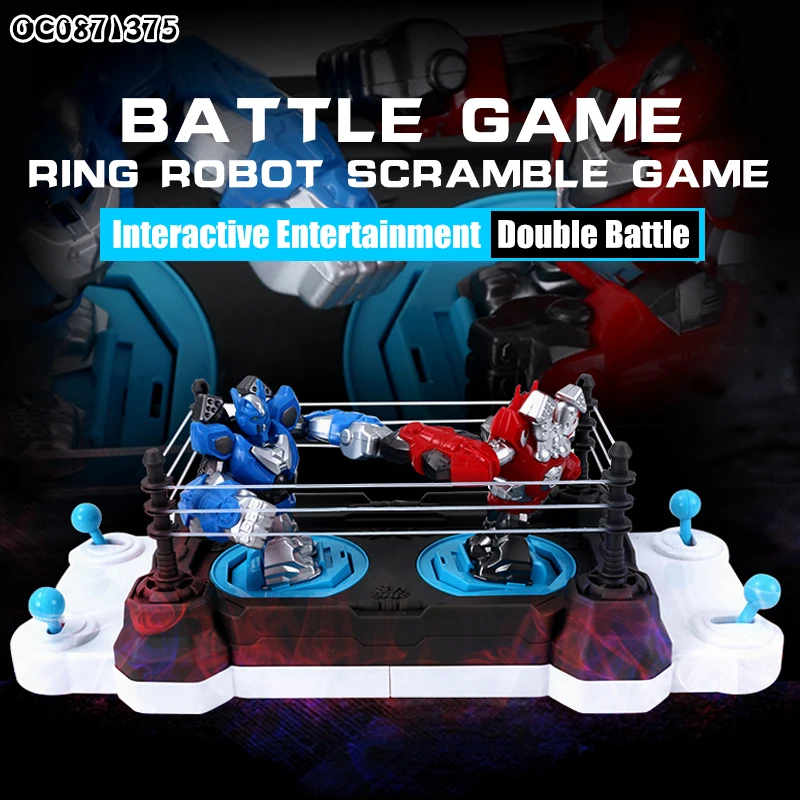 Juego De Mesa De Boxeo De Lucha Con Robots – Control De Un Toque, Sin Pilas, Martillos Blandos, Ideal Para Niños Y Niñas, Fomenta La Coordinación Mano-ojo Y Diversión En Familia