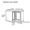 90*85*36 cm Standard wall cabinets