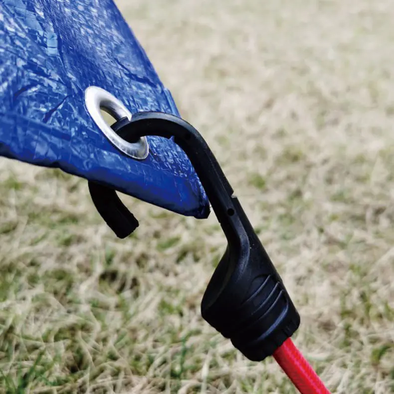 20 Pcs Strong Stretch Elastic Color Bungee Cord Set Canopy Tarp Tie Down Straps Bungee Cord With