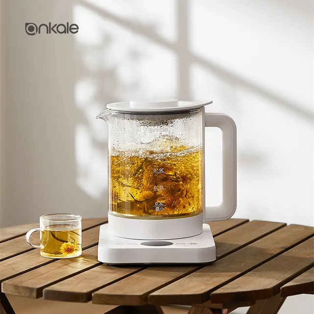 Ankale Smart Home Appliances Glass Tea Maker 1.5L Microcomputer Control Electric Tea Kettle