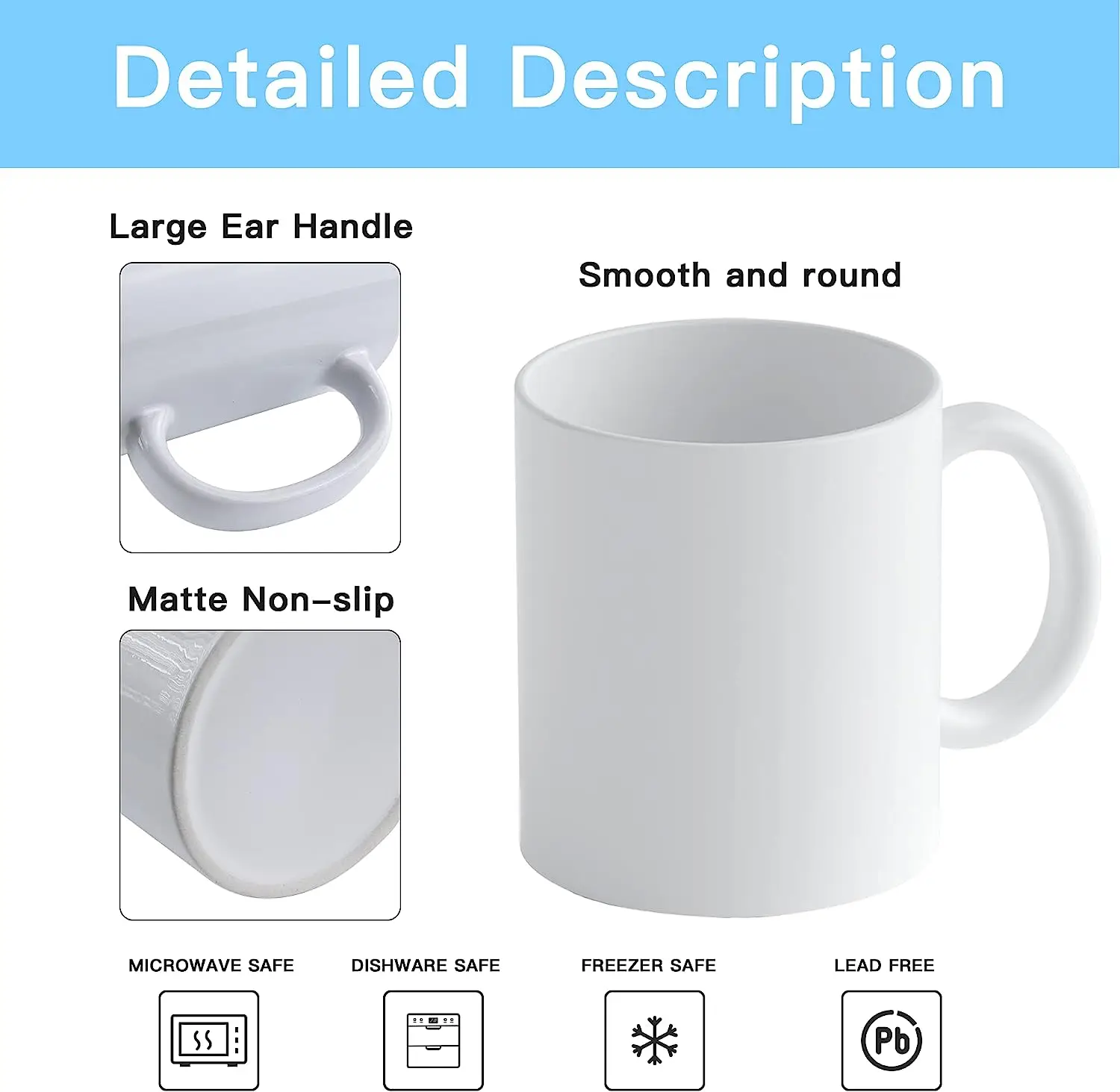 Wholesale Custom Sublimation Mug11oz 15 Oz White Ceramic Coffee Mug ...