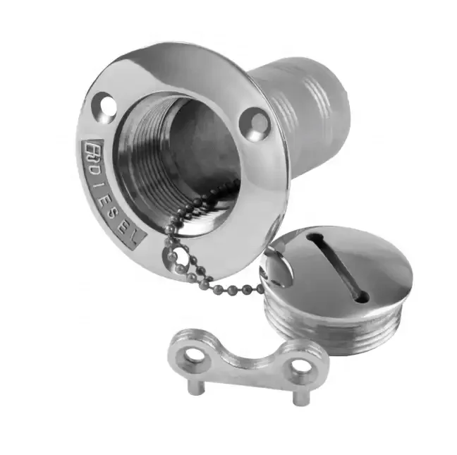 Tampa de Recheio de Convés em Aço Inoxidável Shenghui AISI316 38mm para Combustível Diesel Água Resíduos Acessórios para Barco Acessórios Náuticos