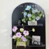 Arreglo floral en papel de aluminio 4
